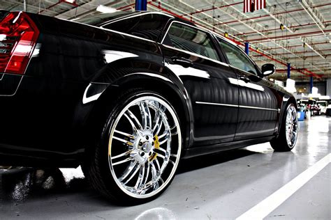 24 Inch black rims for chrysler 300