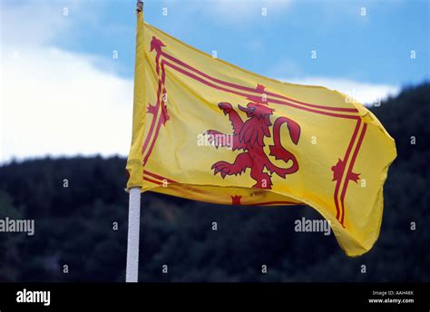 The Royal Banner of Scotland Highlands Scotland United Kingdom Stock ...