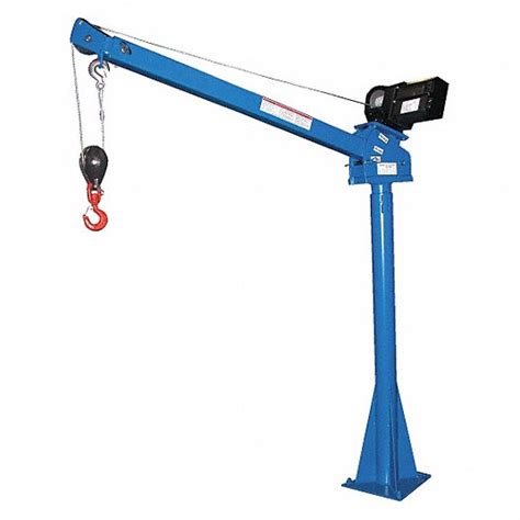 Davit Crane, 2000 lb, Reach 39.2 in to 63.2 in, Lift Range 59 9/16 in ...