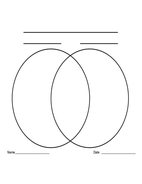 Free Printable Venn Diagram 2 Circles