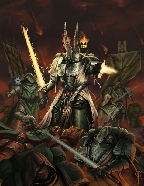 Dark Angels - Art by Gauvin REMY - 40K Gallery