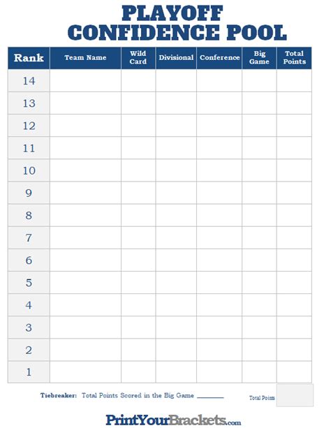 NFL Week 6 Confidence Pool Sheet 2023 - Printable - baiaseixal.com