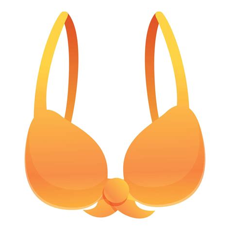 Orange bra icon, cartoon style 14225163 Vector Art at Vecteezy