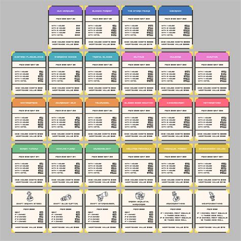 Monopoly Cards - 10 Free PDF Printables | Printablee