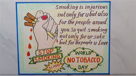 Please Dont Smoke Poster Making For World No Tobacco Day Drawing Idea ...