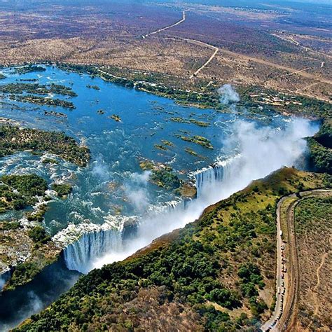 Victoria Falls, border of Zambia and Zimbabwe, Southern Africa ...