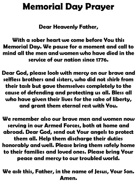 Memorial Day Poem For Church - memorialdayusa