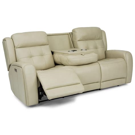 Flexsteel Latitudes - Grant Transitional Power Reclining Sofa with ...