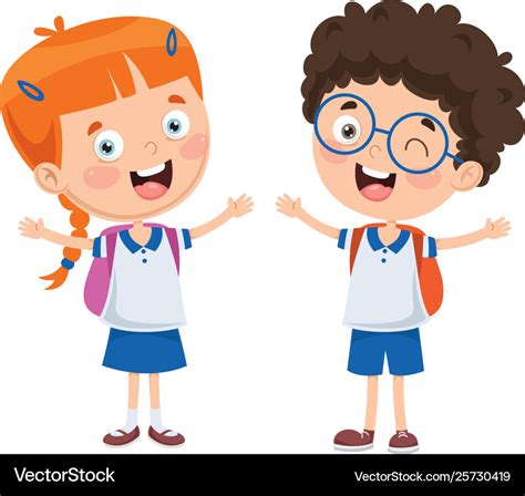 Cartoon students Royalty Free Vector Image - VectorStock