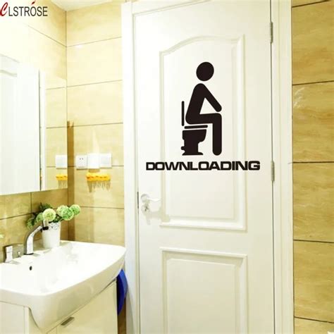 CLSTROSE Time limited Diy Downloading Wall Sticker Door Bathroom ...