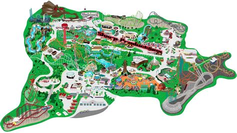 Six Flags Magic Mountain Park Map – The World Map