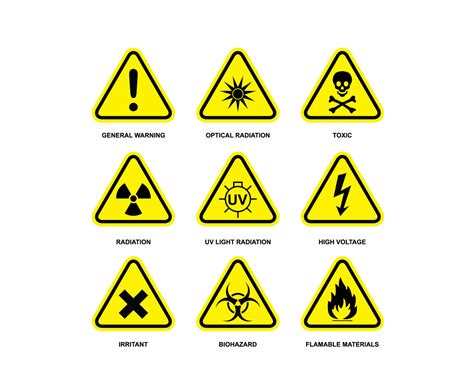 Danger Symbol Icons Vector Vector Art & Graphics | freevector.com