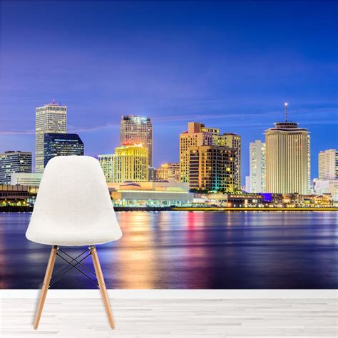 New Orleans USA City Skyline Wallpaper Wall Mural