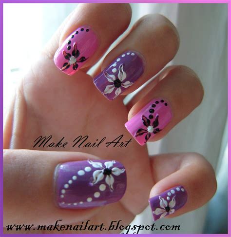 Easy Nail Art Flowers For Beginners - How To Make Simple Nail Art ...