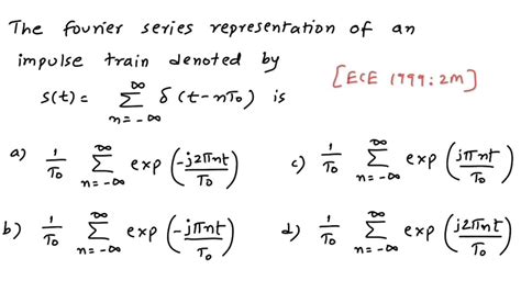 complex exponential fourier series formula