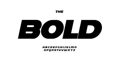 Bold sport alphabet, fat italic letters, big fat font for concise logo ...