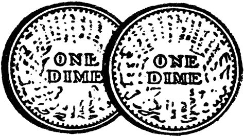 2 Dimes | ClipArt ETC