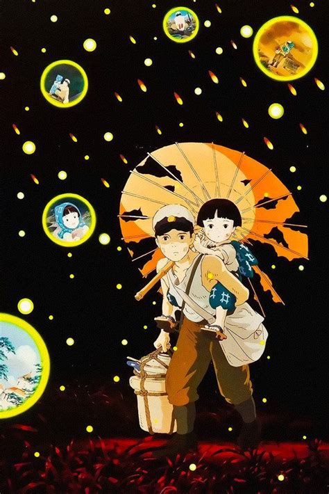 Grave Of The Fireflies Animation Poster Canvas Poster, Poster Wall Art ...