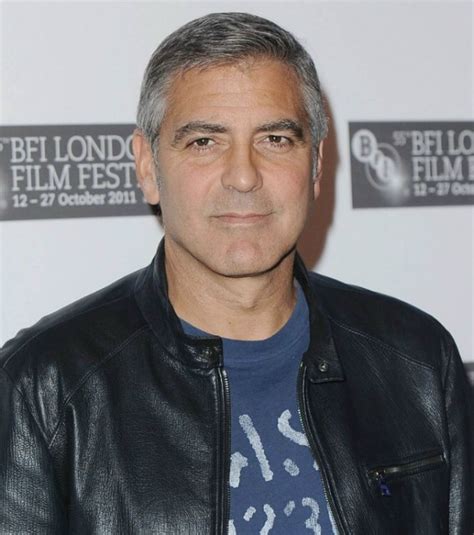 George Clooney look for gray hair and how to add color for a mixture of ...