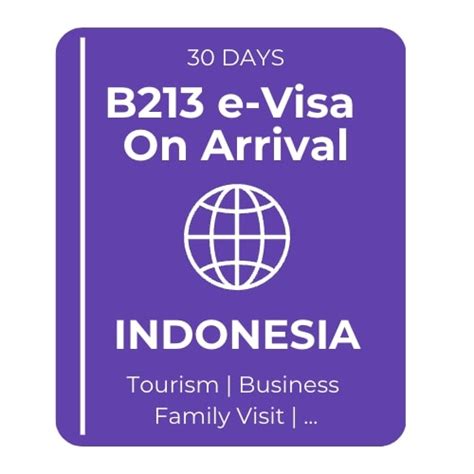 e-Visa On Arrival for Indonesia (B213) - Visa Indonesia