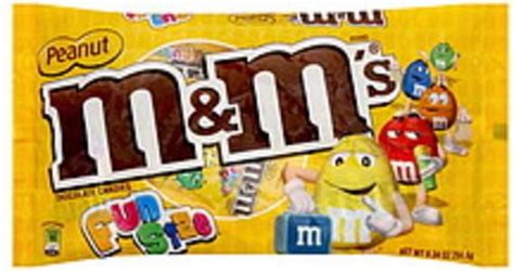 M & M Milk Chocolate, Peanut, Fun Size Chocolate Candies - 9.34 oz ...