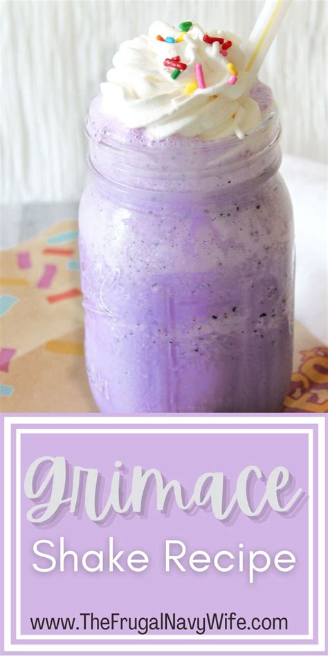 Grimace Shake Recipe - The Frugal Navy Wife