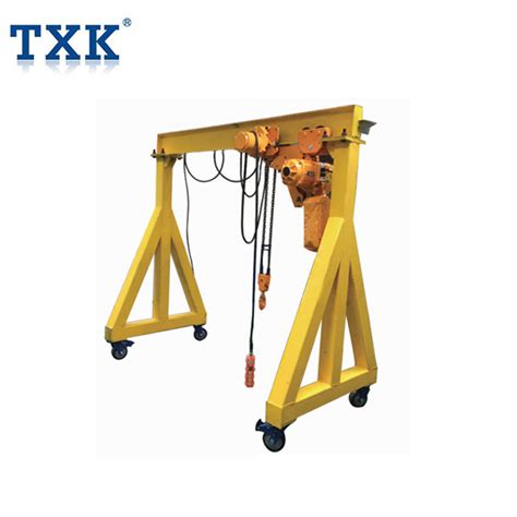 Manual fixed gantry crane - TXK brand electric hoists