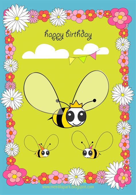 24 Free Printable Kids Birthday Cards : Free Coloring Pages