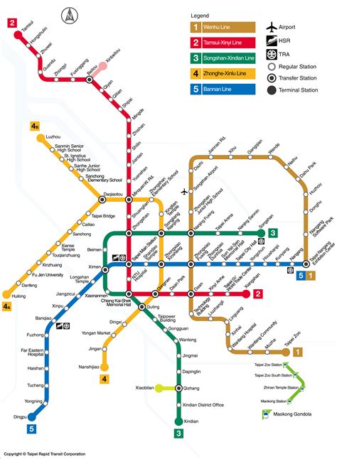 Taiwan Taipei Metro Map - Floria Anastassia