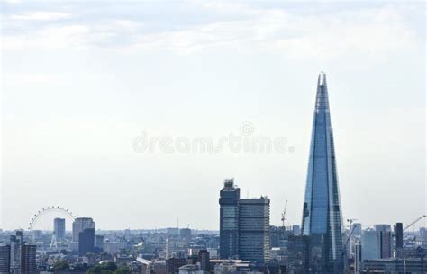 Elevated View of the Shard and London Eye, London Editorial Photo ...