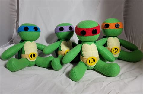 Teenage Mutant Ninja Turtles Plush all Turtles Available - Etsy