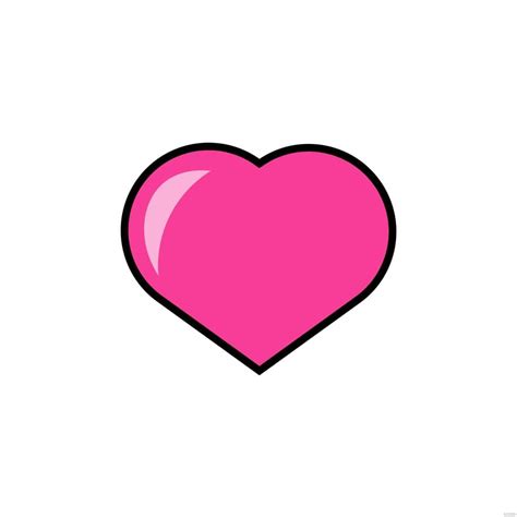 Pink Transparent Heart Clipart in Illustrator, SVG, JPG, EPS, PNG ...