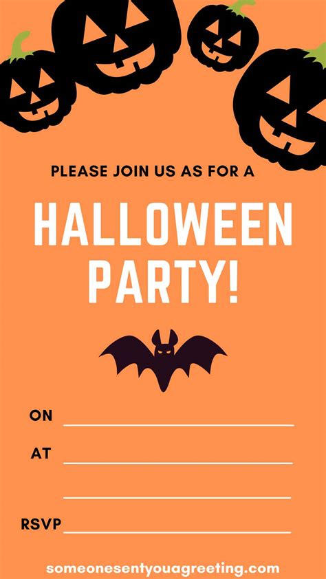 Halloween Party Invitation Wording Examples - Someone Sent You A Greeting