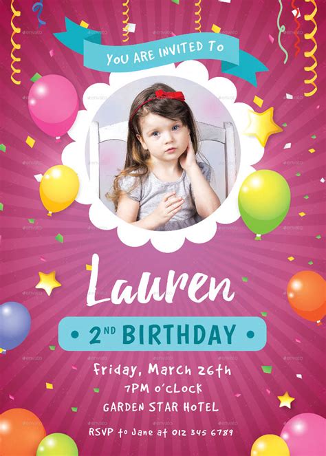 Girls Birthday Invitation - 20+ Examples, Illustrator, Word, Pages ...