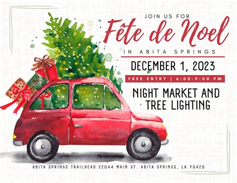 Fête de Noël Night Market & Tree Lighting, December 1, 2023 - Bedico ...