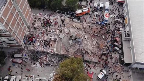 Aerial footage shows extent of damage to building in Turkey after ...