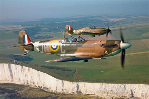 Spitfires and Hurricanes take to the skies as the RAF's 90th birthday ...