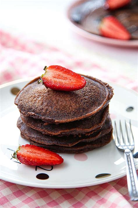 Chocolate Pancakes With Cocoa Powder