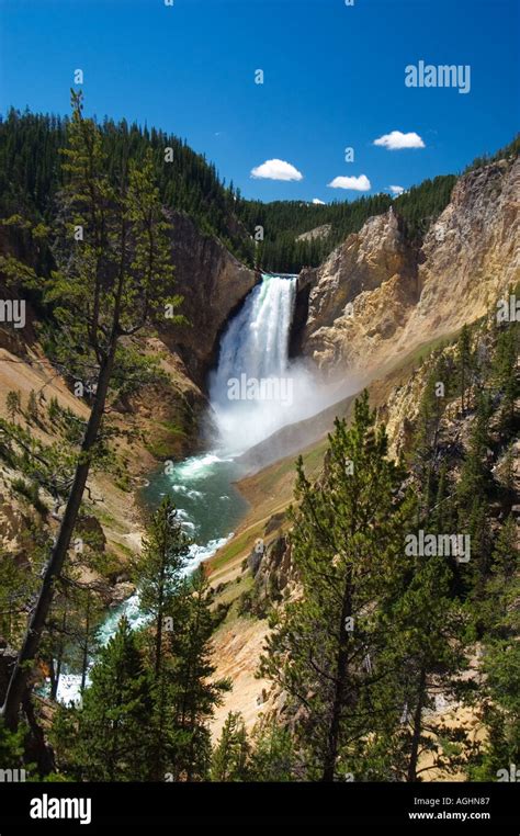 Yellowstone Falls in the Grand Canyon of Yellowstone Stock Photo - Alamy