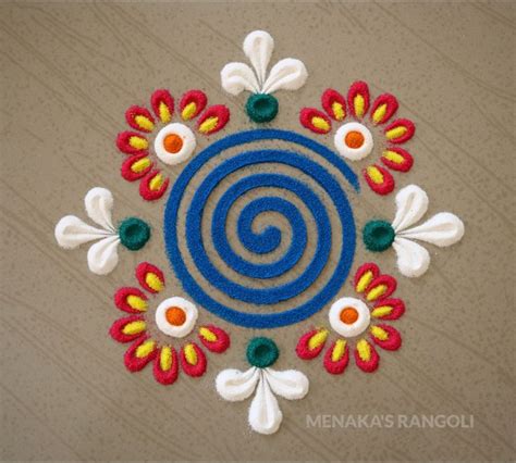 Very Easy Diwali Rangoli Using Coil