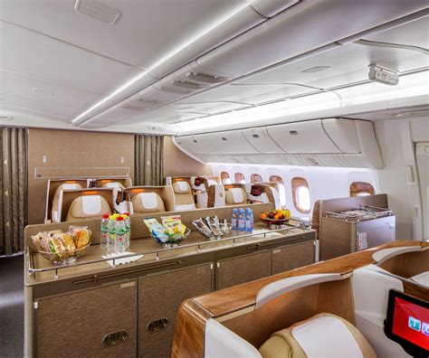 Emirates Boeing 777-200LR - Business Class Social Area - Economy Class ...