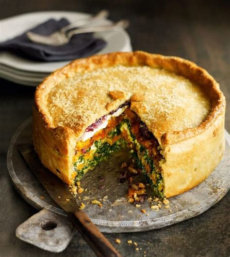 Butternut squash, spinach and goat's cheese pie recipe | delicious ...