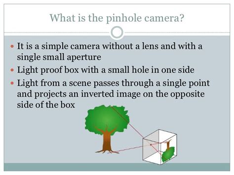 The history of the pinhole camera