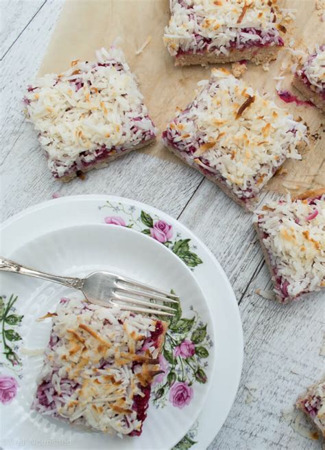 Well Nourished ⎮ Healthy Raspberry and Coconut Slice