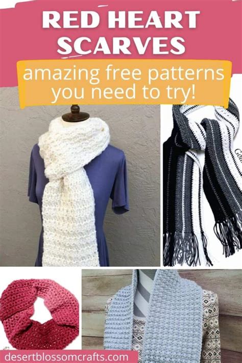 12+ Free Red Heart Crochet Scarf Patterns