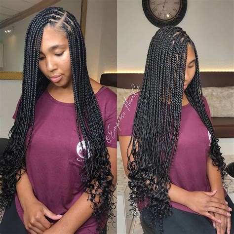 10+ Knotless Braids With Curls At The End – The FSHN