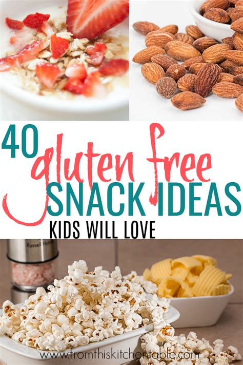 The Best Gluten Free Snacks for Kids - From This Kitchen Table