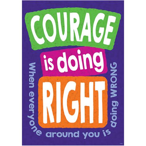 Courage Is Doing Right When Poster - T-A67069 | Trend Enterprises Inc.