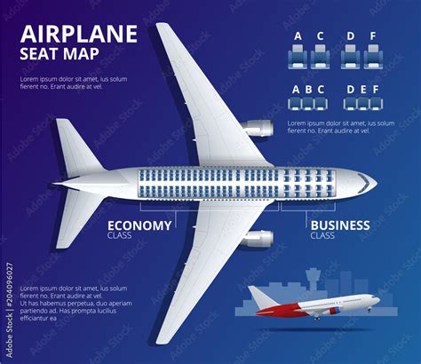 Chart airplane seat, plan, of aircraft passenger. Aircraft seats plan ...