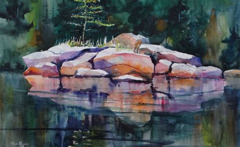 Contemporary Painting - "Beautiful Rocks" (Original Art from Tom Ryan ...